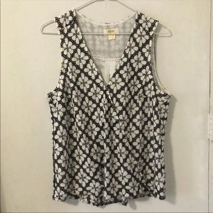 Maeve Anthropologie Floral Tank Top